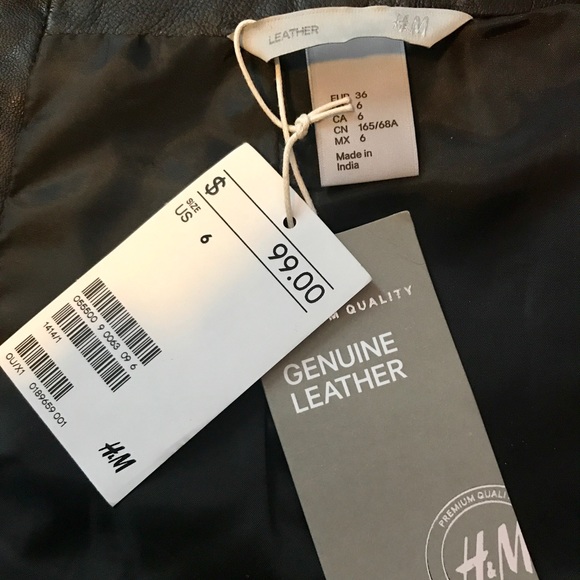 H&M Genuine Leather Skirt - Picture 4 of 7